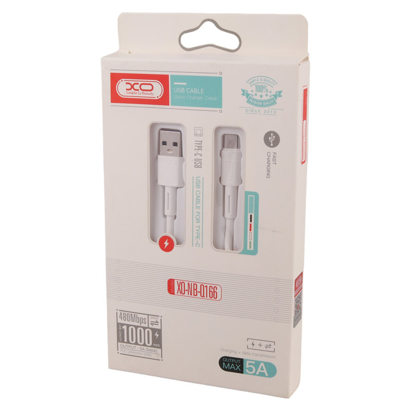 کابل تایپ سی فست شارژ XO XO-NB-Q166 5A 1m