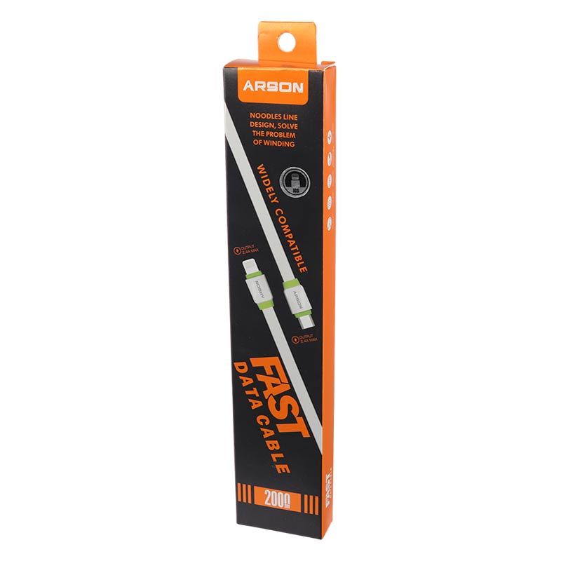 کابل آیفونی فست شارژ Arson AN-M2 2.4A 2m