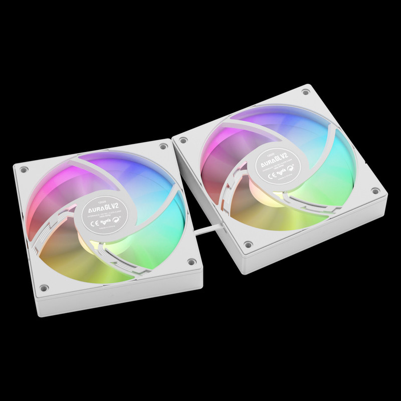 فن خنک کننده CPU گیم دیاس Gamdias AURA GL120 V2 RGB WH