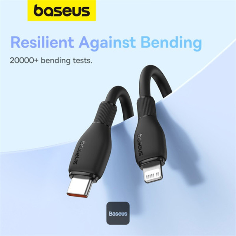 کابل تبدیل فست شارژ Baseus Pudding Series P1035570 Type-C To Lightning 2.22A PD 20W 1.2m