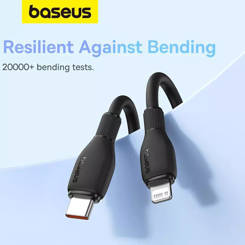 کابل تبدیل فست شارژ Baseus Pudding Series P10355701 Type-C To Lightning 20W 1.2m