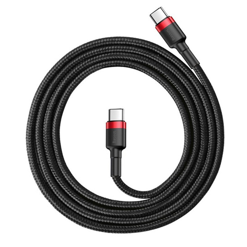 کابل تبدیل فست شارژ Baseus Cafule CATKLF-G Type-C To Type-C 3A QC3.0 PD2.0 60W 1m