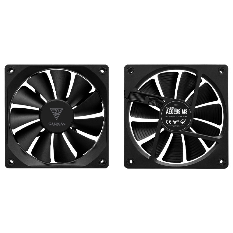 فن کیس گیم دیاس Gamdias Aeolus M3-1204R ARGB 12*12 بسته 4 عددی
