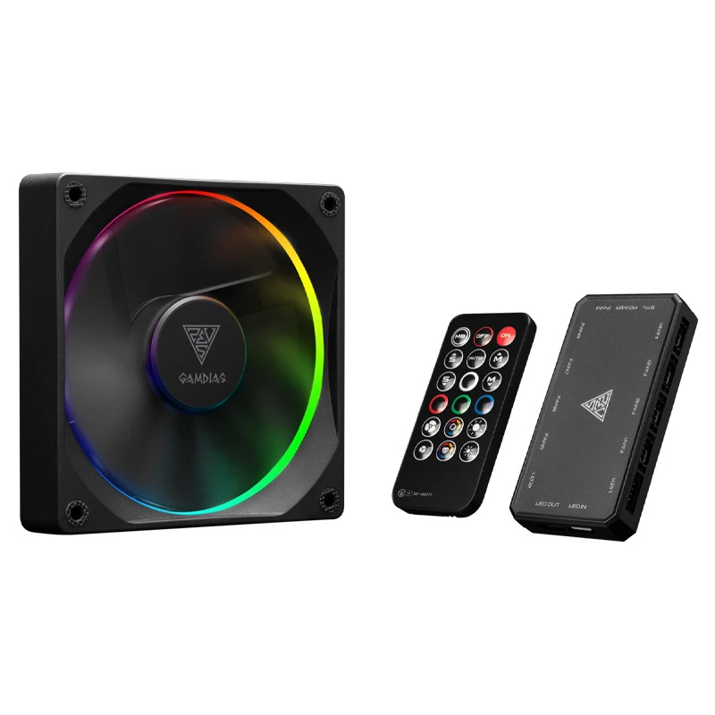 فن کیس گیم دیاس Gamdias Aeolus M3-1204R ARGB 12*12 بسته 4 عددی