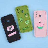 قاب سیلیکونی سولید سامسونگ Galaxy A20 / A30 محافظ لنزدار