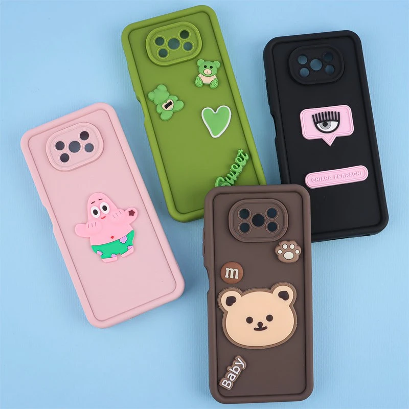 قاب سیلیکونی سولید شیائومی Poco X3 / X3 NFC / X3 Pro محافظ لنزدار