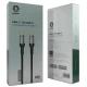 کابل تبدیل فست شارژ Green Lion GNLEDC60CTCBK Type-C To Type-C 60W 1m