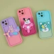 قاب سیلیکونی آیفون iPhone 13 اسپینر دار محافظ لنزدار دورنگ
