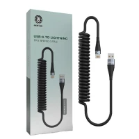 کابل آیفونی Green Lion GNSPRNGATLBK QC PD 27W 1.8m