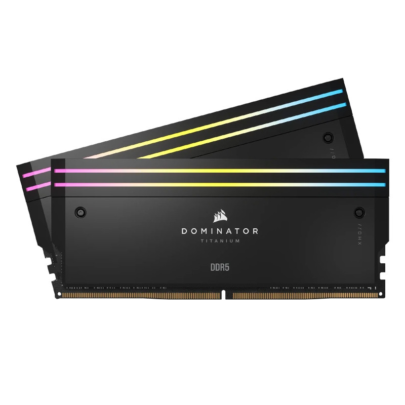 رم کامپیوتر Corsair Dominator Titanium RGB DDR5 64GB 6600MHz CL32 Dual