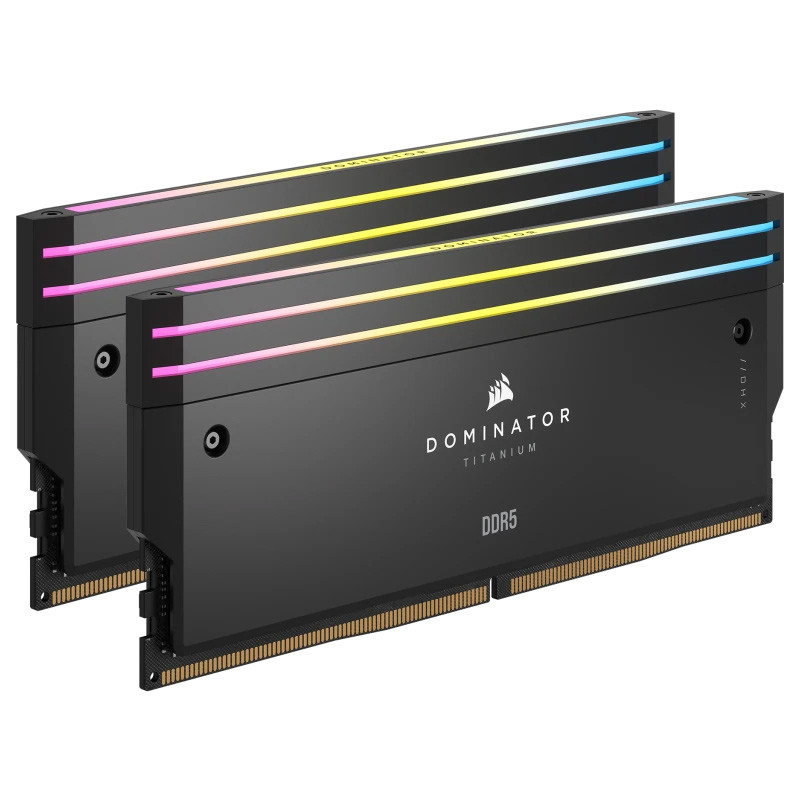 رم کامپیوتر Corsair Dominator Titanium RGB DDR5 64GB 6600MHz CL32 Dual