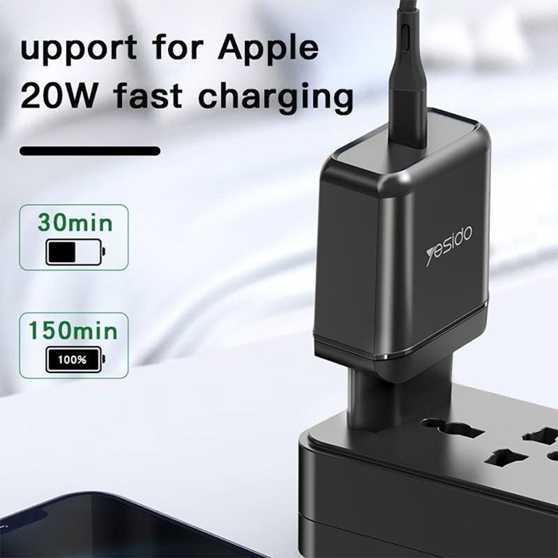 کلگی فست شارژ Yesido YC29 3A PD 25W Type-C