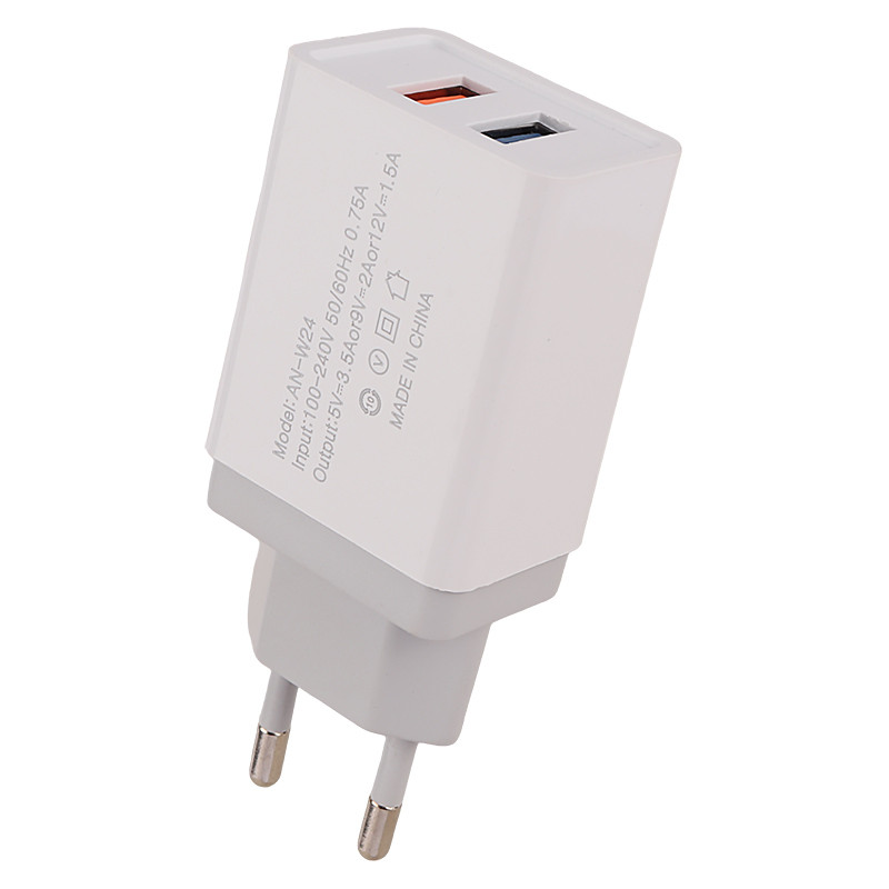 شارژر دیواری فست شارژ Arson AN-W24 2Port 3.5A QC3.0 PD 18W + کابل میکرو یو اس بی