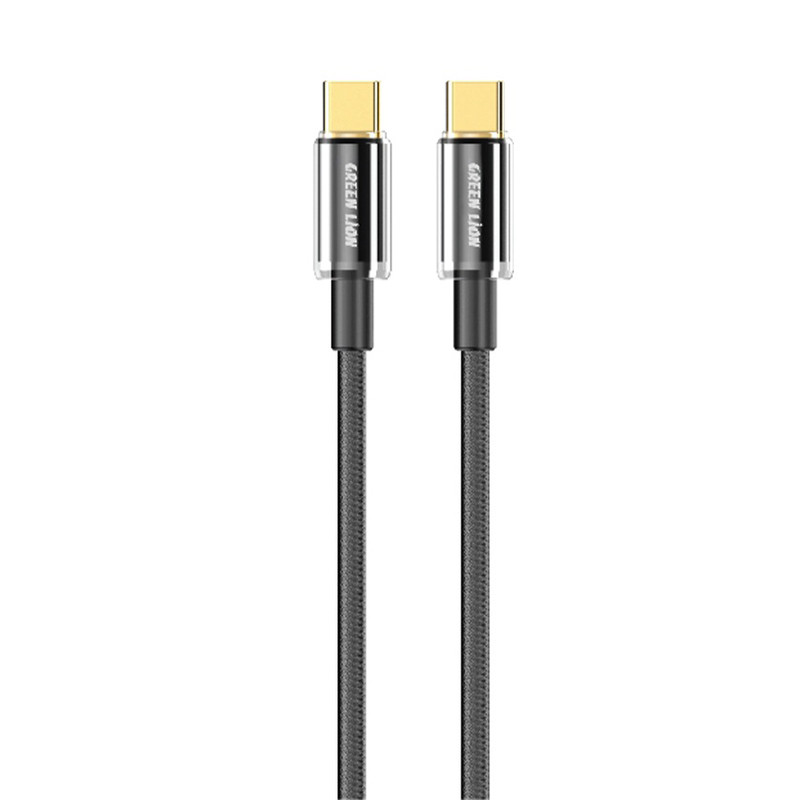 کابل تبدیل فست شارژ Green Lion GNTPTGH60CTCBK Type-C To Type-C PD 60W 1m