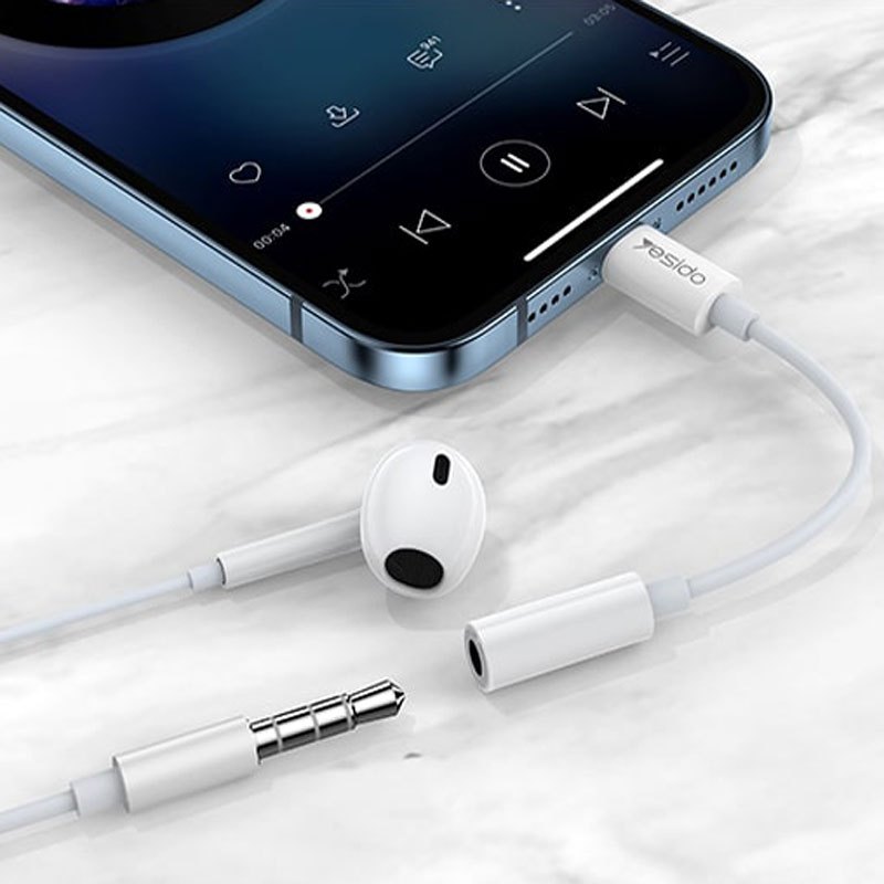 کابل تبدیل Yesido YAU33 Lightning To AUX
