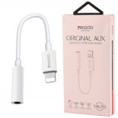کابل تبدیل Yesido YAU33 Lightning To AUX
