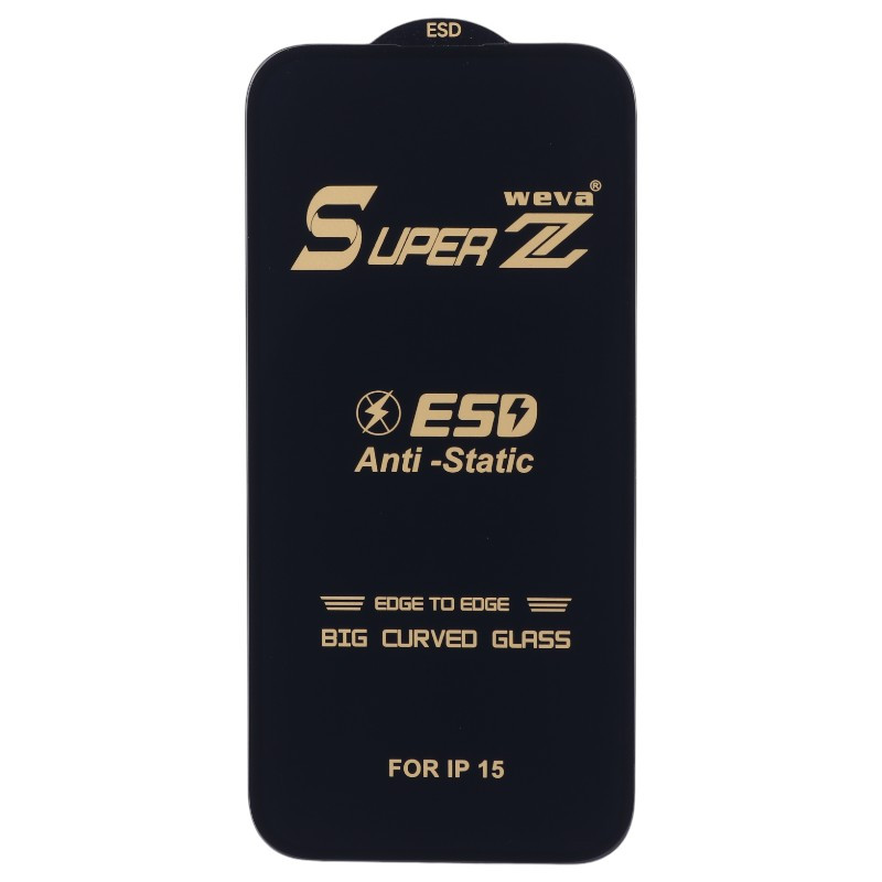 گلس Super Z آنتی استاتیک Weva آیفون 15