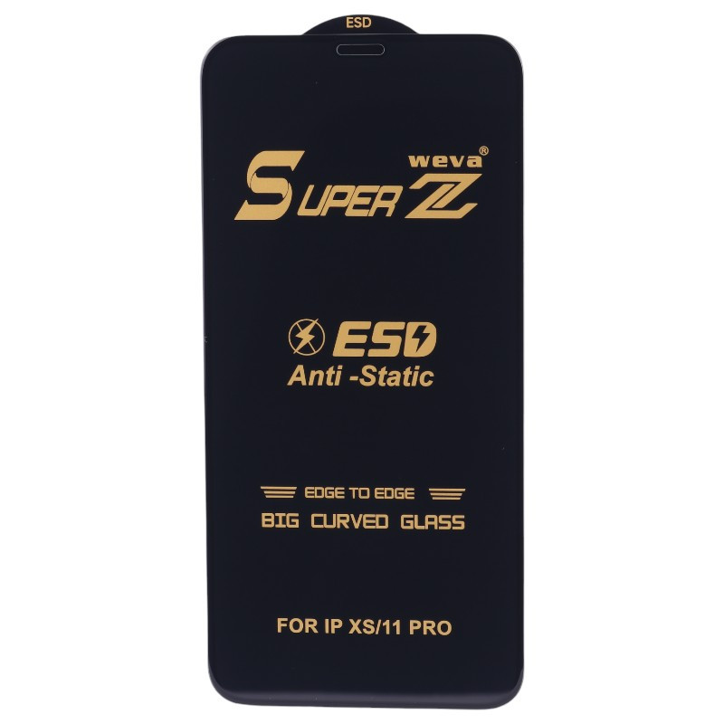 گلس Super Z آنتی استاتیک Weva آیفون X / XS / 11 Pro