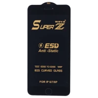 گلس Super Z آنتی استاتیک Weva آیفون iPhone 7 Plus / 8 Plus مشکی