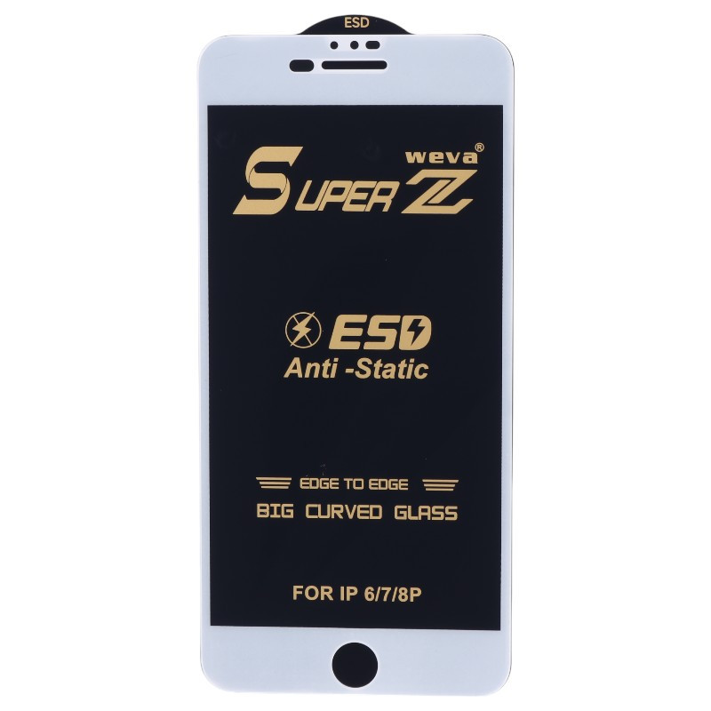 گلس Super Z آنتی استاتیک Weva آیفون iPhone 7 Plus / 8 Plus سفید