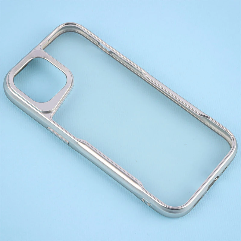 قاب ژله ای شفاف آیفون iPhone 15 طرح تیتانیوم