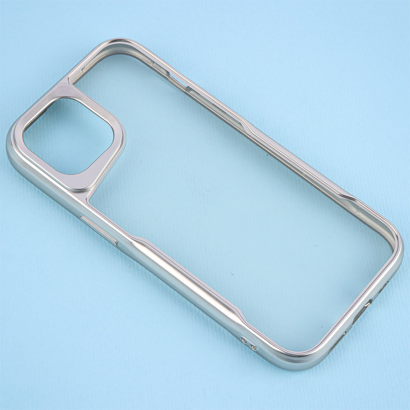 قاب ژله ای شفاف آیفون iPhone 15 طرح تیتانیوم