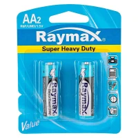 باتری دوتایی قلمی Raymax Super Heavy Duty R6P 1.5V AA
