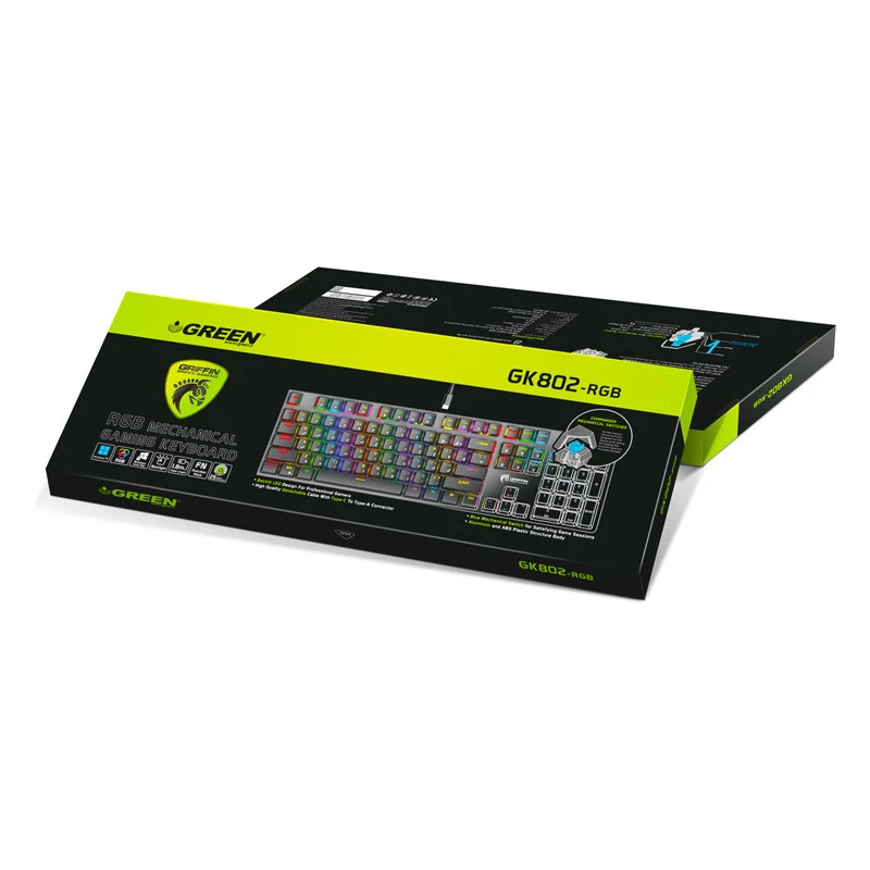 کیبورد گیمینگ گرین GK802-RGB