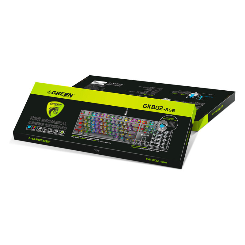 کیبورد گیمینگ گرین GK802-RGB