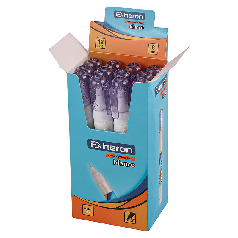 غلط گیر قلمی Heron Blanco 8ml بسته 12 عددی
