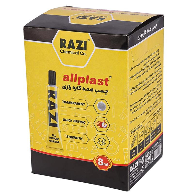 چسب همه کاره رازی Razi 8ml بسته 12 عددی