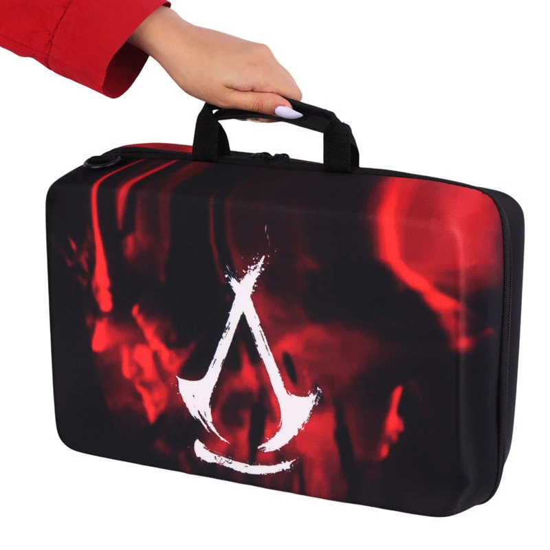 کیف کنسول بازی PS5 Slim طرح Assassins Creed Shadows Logo
