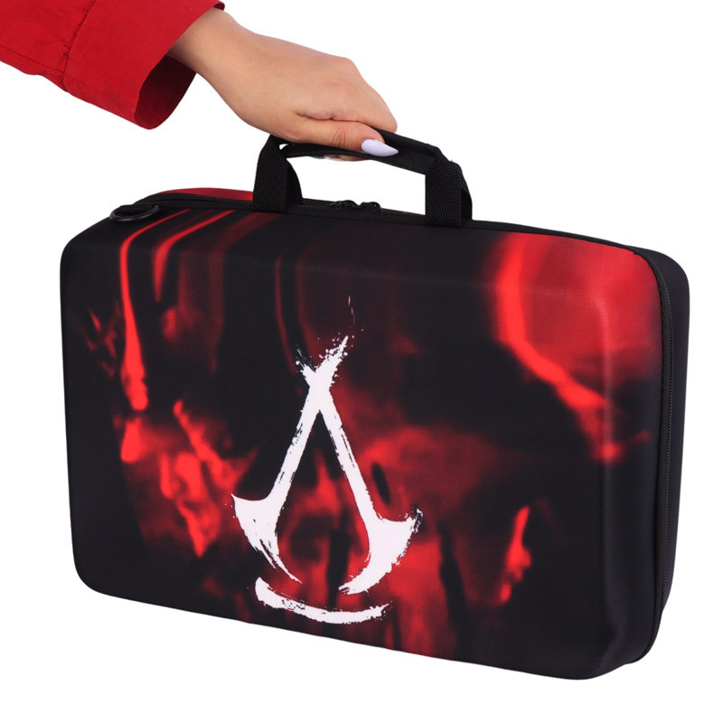 کیف کنسول بازی PS5 Slim طرح Assassins Creed Shadows Logo
