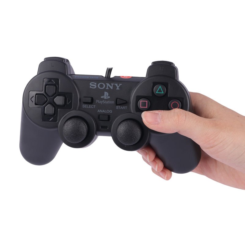 دسته بازی تک شوکدار Sony PS2 مدل IC دار پک دار