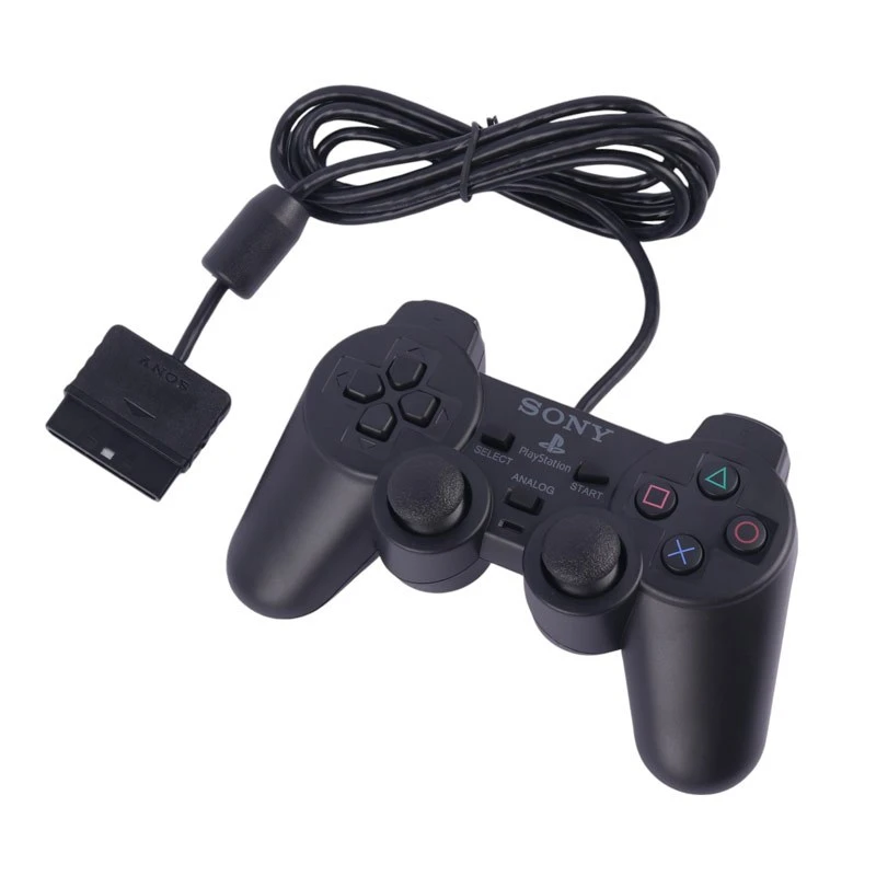 دسته بازی تک شوکدار Sony PS2 مدل IC دار پک دار