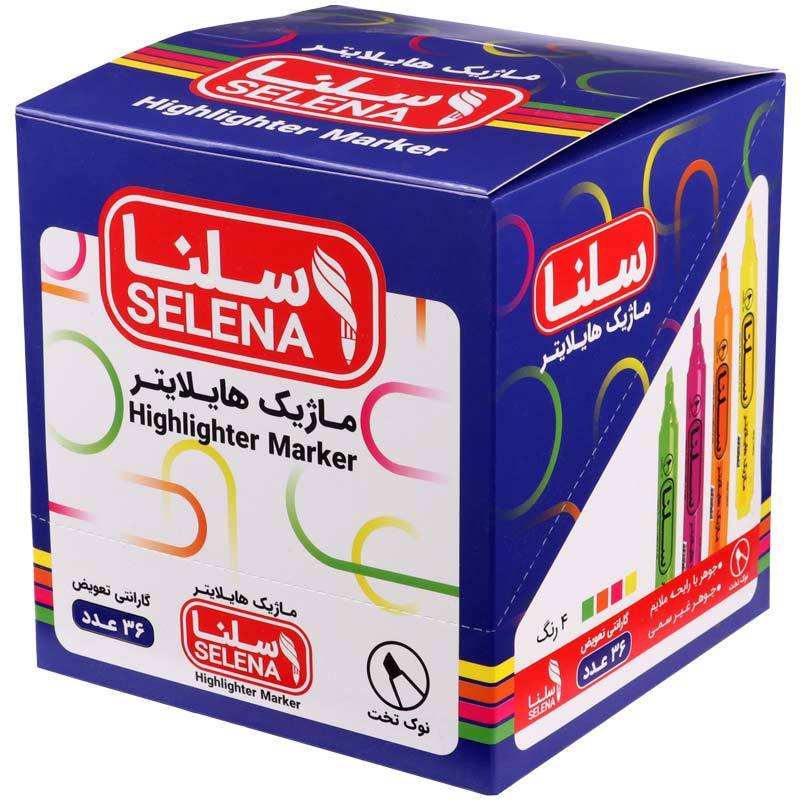 ماژیک هایلایت سلنا Selena SP142 بسته 36 عددی