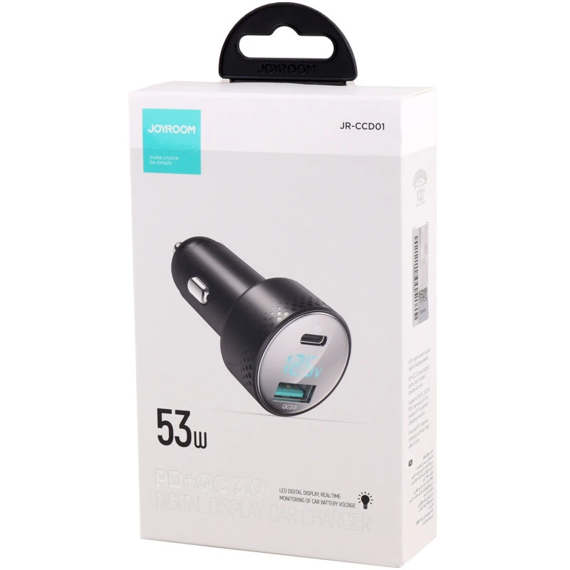شارژر فندکی فست شارژ Joyroom JR-CCD01 3A QC3.0 PD 35W