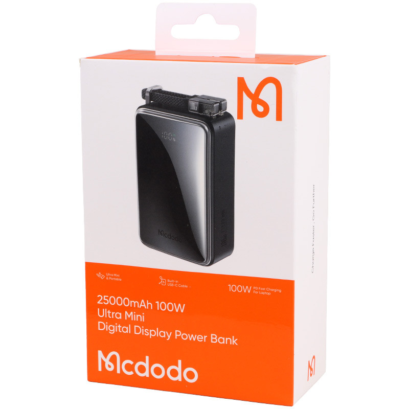 پاوربانک فست شارژ مک دودو MC-056 QC4.0 PD3.0 100W ظرفیت 25000 میلی آمپر ساعت