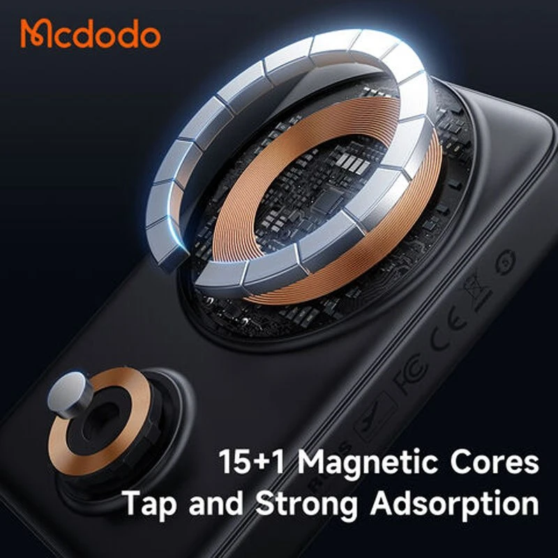 پاور بانک بی سیم فست شارژ مک دودو MC-146 PD 20W ظرفیت 10000 میلی آمپر ساعت