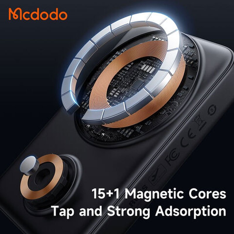 پاور بانک بی سیم فست شارژ مک دودو MC-146 PD 20W ظرفیت 10000 میلی آمپر ساعت