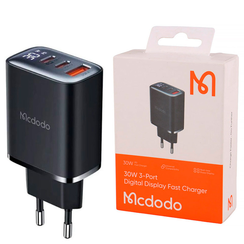 کلگی فست شارژ Mcdodo CH-218 3Port 3A PD 30W