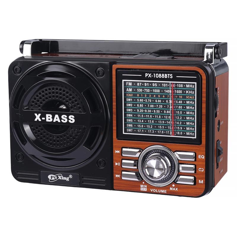 رادیو اسپیکر بلوتوثی رم و فلش خور خورشیدی Puxing PX-1088BTS