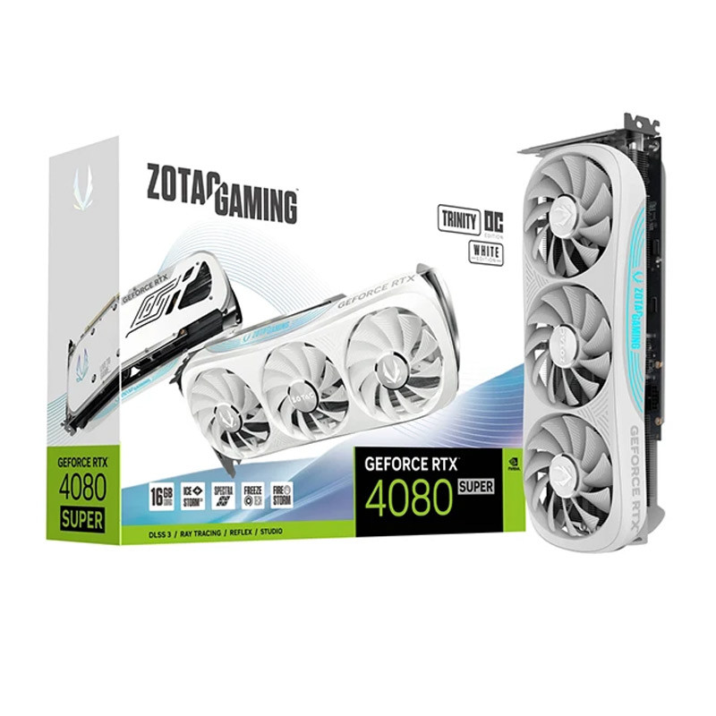 کارت گرافیک Zotac Gaming GeForce RTX4080 Super Trinity OC White 16GB GDDR6X 256Bit