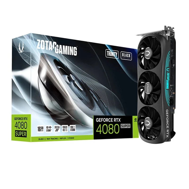 کارت گرافیک Zotac Gaming GeForce RTX4080 Super Trinity Black Edition 16GB GDDR6X 256Bit
