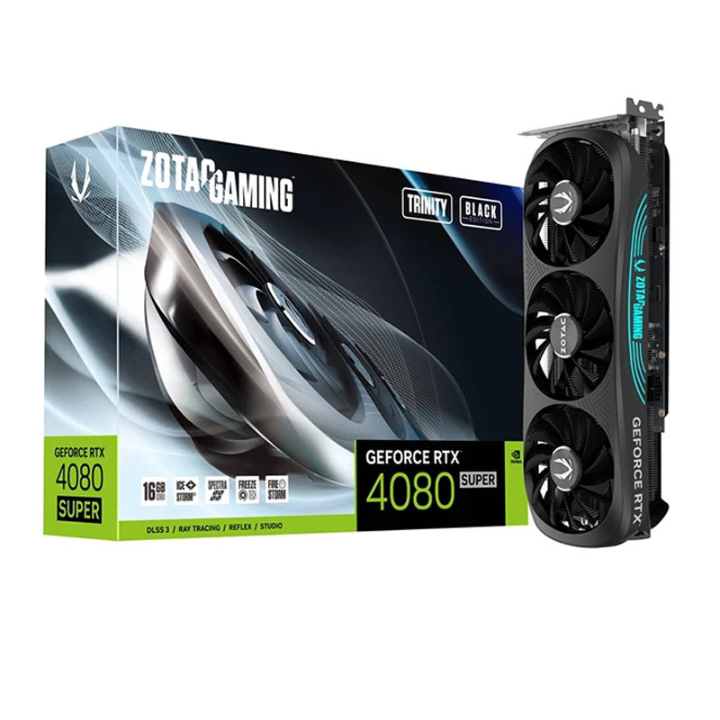 کارت گرافیک Zotac Gaming GeForce RTX4080 Super Trinity Black Edition 16GB GDDR6X 256Bit