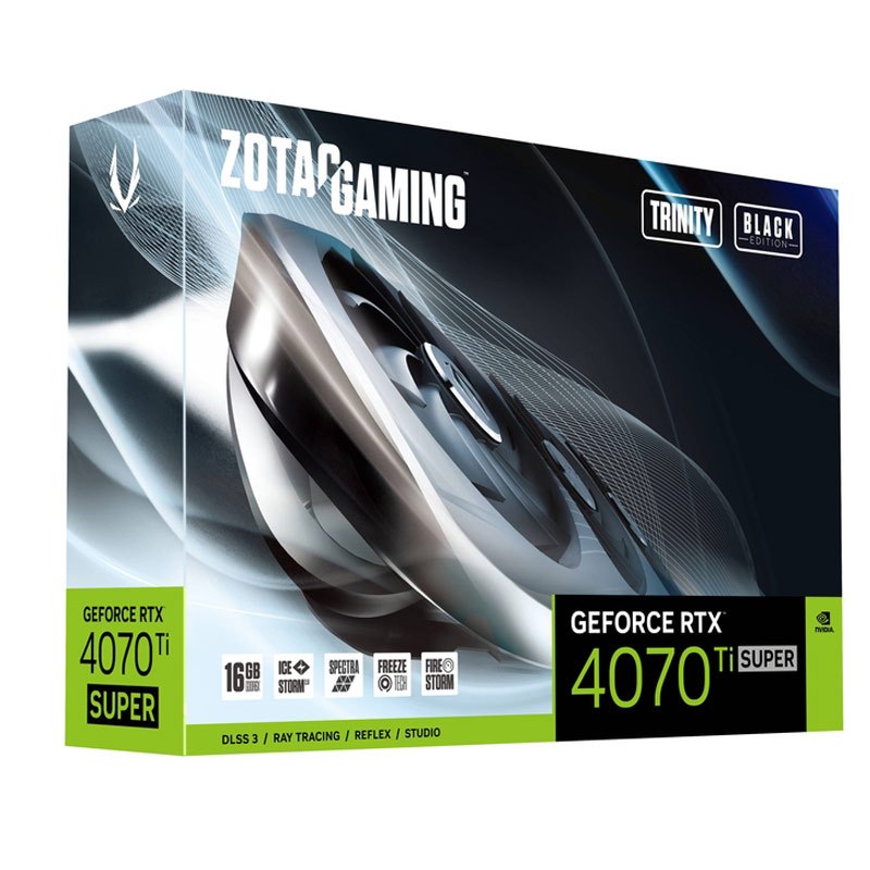 کارت گرافیک Zotac Gaming GeForce RTX 4070 Ti SUPER Trinity Black Edition 16GB GDDR6X 256Bit