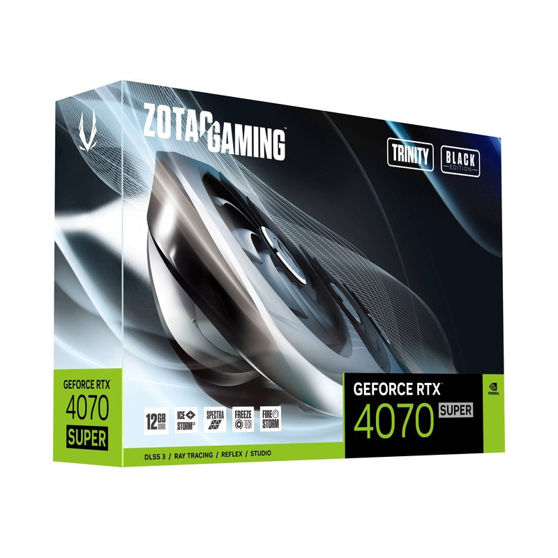 کارت گرافیک Zotac Gaming GeForce RTX 4070 SUPER Trinity Black Edition 12GB GDDR6X 192Bit