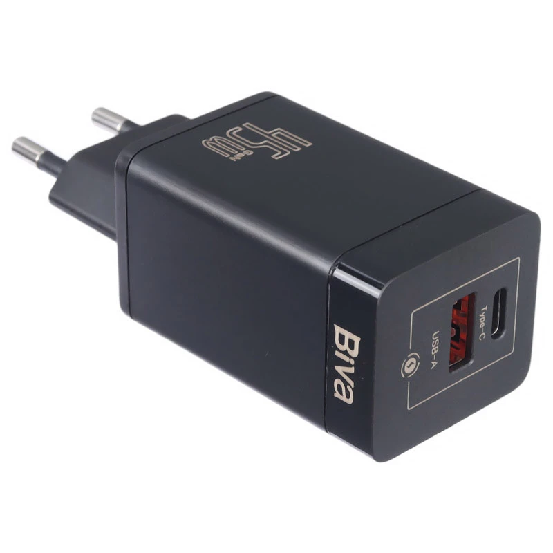 شارژر دیواری 45 وات بیوا HC-15 GaN QC3.0 PD 3A