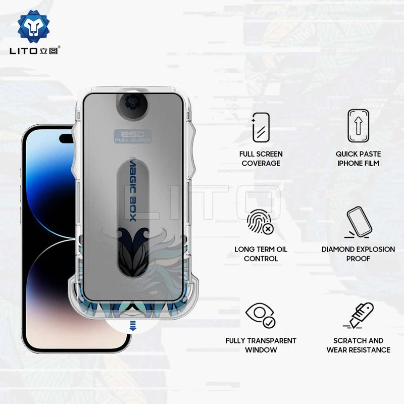 گلس پرایوسی D+ Tools Magic Glass Box لیتو آیفون iPhone 15 / 16