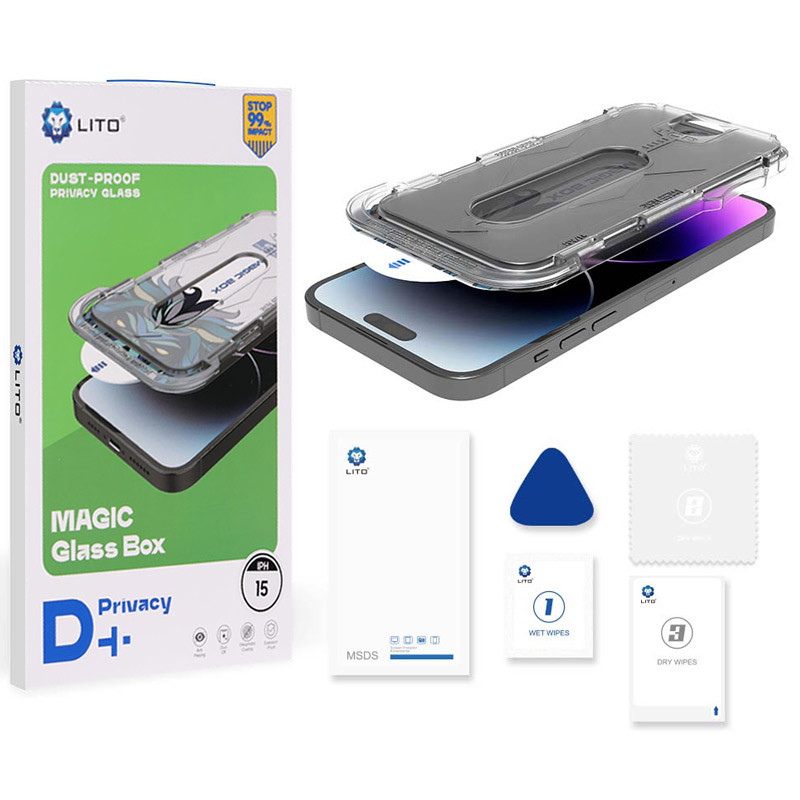 گلس پرایوسی D+ Tools Magic Glass Box لیتو آیفون iPhone 15 / 16